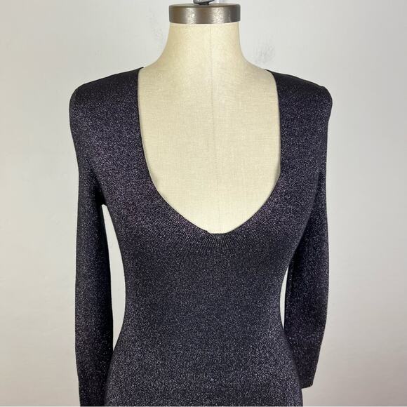 ALC Serafina Dress in Black Lavender - Picture 4 of 9